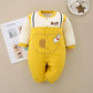 Baby Warm Cotton Clothes Fall and Winter Outing Jumpsuits for Boys and Girls Baby Padded Cotton-padded Clothes Newborn Baby Cotton Padded Clothes