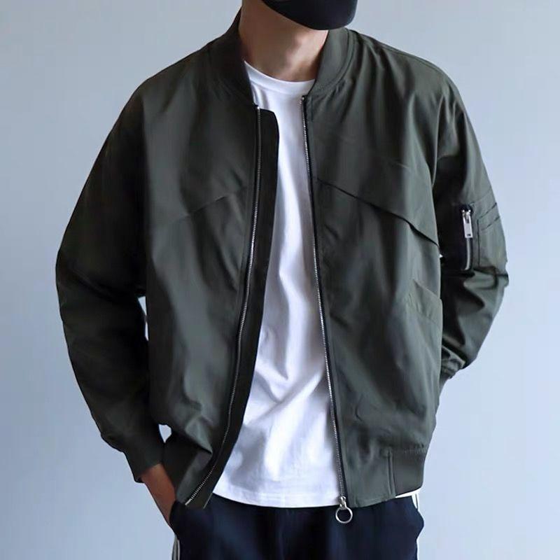 Spring and Autumn Plus Velvet Jacket Men Loose Large Size Shirt Collar Jacket Tide