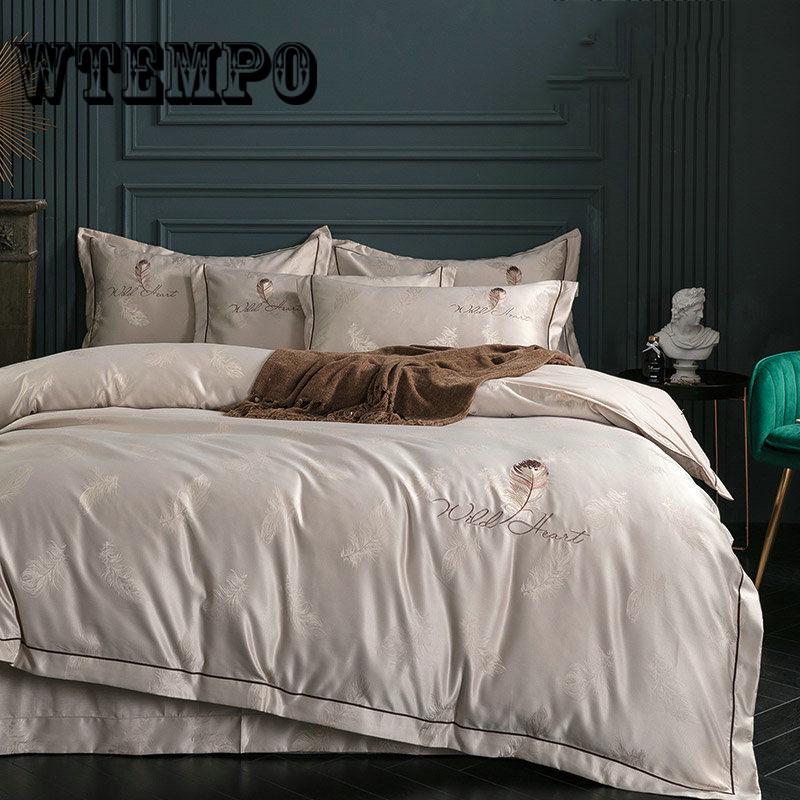 Bedding Home Bedroom Room Four-piece Satin Four-piece Cotton