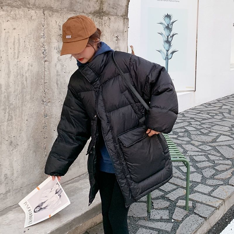 Padded Jacket Winter Coat Women Thick Cotton Coat Korean Style Loose Mid-length Cotton Coat Oversize Women's Trend