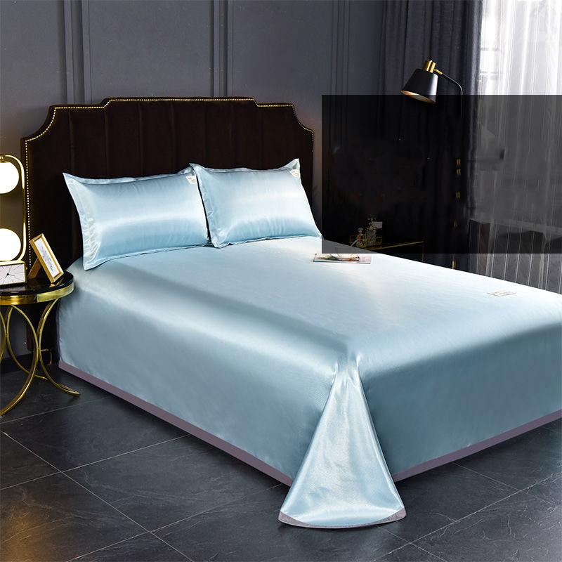 Three-piece Light Luxury Ice Silk Skin-friendly Mat Summer Soft Cool Ice Silk Mat Bedding