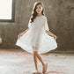 Girls' Dress 5-sleeve Summer Korean Style Version Children's A-line Princess Skirt Children's Mesh Skirt