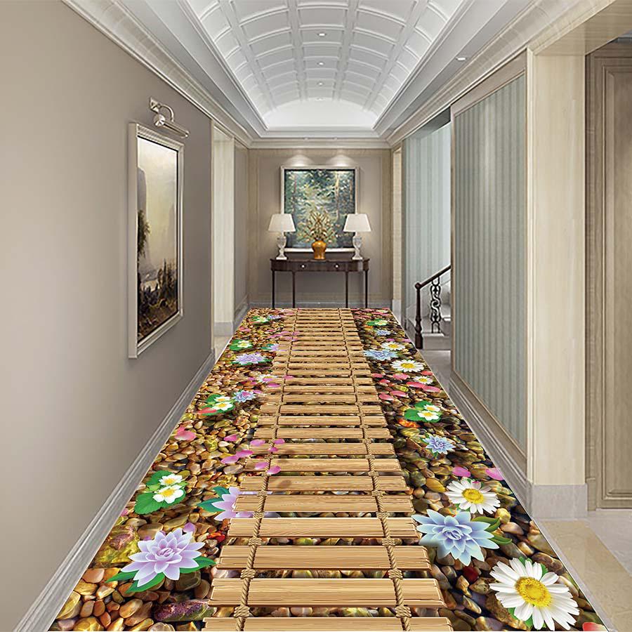Pastoral style Hallway doormat carpet Bedroom Living Room Rugs Kitchen Bathroom Non-slip Mats Carpet
