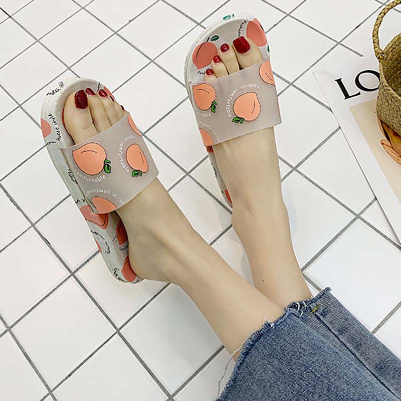 Sandals and Slippers Women Summer Indoor Outdoor Non-slip Deodorant and Dirt-resistant Soft Bottom Bathroom Sandals and Slippers Bathroom Household