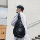 Chest Bag Men Black Large Capacity Multi-pocket Crossbody Outdoor Sports Fitness Shoulder Bag