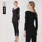 Winter Fashion Long-sleeved Thermal Underwear Set Female Seamless and Comfortable Two-piece Pajamas
