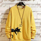 Top/suit Long-sleeved Suit Men's Jacket Spring and Autumn Pullover Sweater Tide Brand T-shirt Large Size Student Sports Casual Long Pants