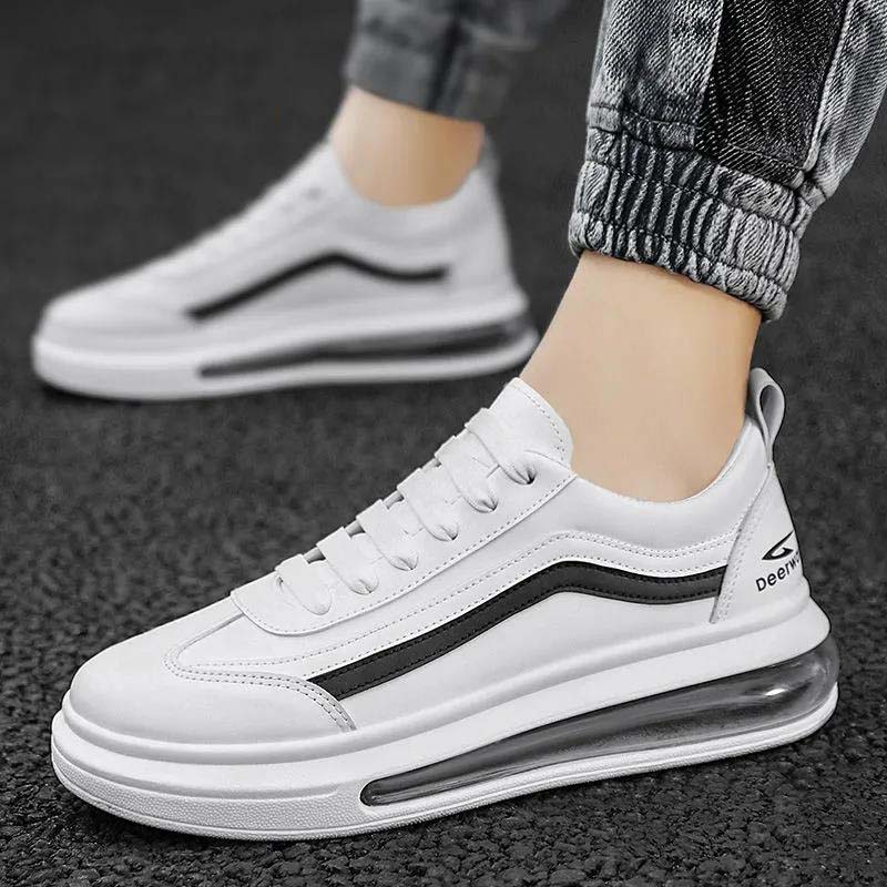 Summer Men's Sports Shoes Breathable Flat Shoes Shock Absorbing Running Men's Shoes Air Cushion Shoes Small White Shoes