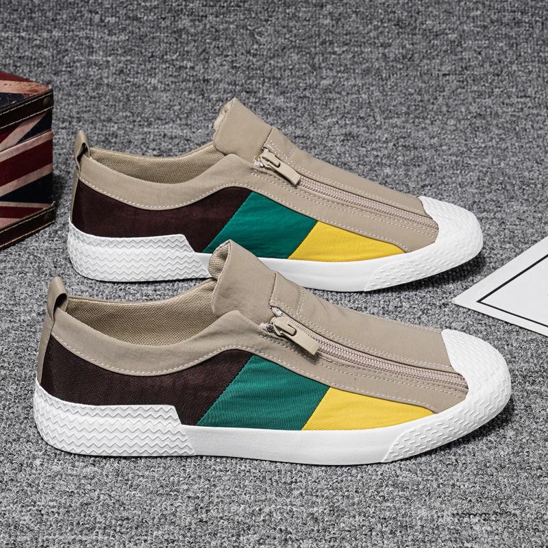 Men's Slip-on Lazy Sneakers Trendy All-match Old Beijing Cloth Shoes Summer Casual Canvas Shoes
