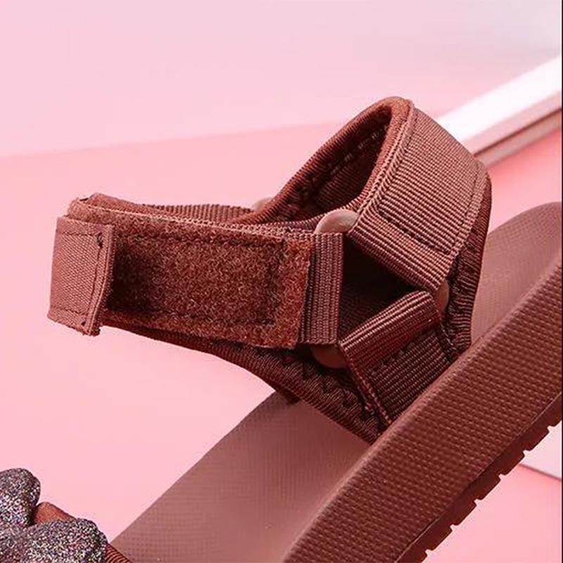 Children's Sports Sandals Girls' Sandals Summer Soft Soles Big Children's Bows Little Princess Beach Shoes