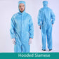 Clothes Siamese Hooded Dust-Free Full Body Isolation Antistatic Protective Workwear Men's Belt Blue