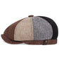 Spring and Autumn Men's Retro Casual Colorblocking and Solid Color Versatile Gentleman Beret Visor