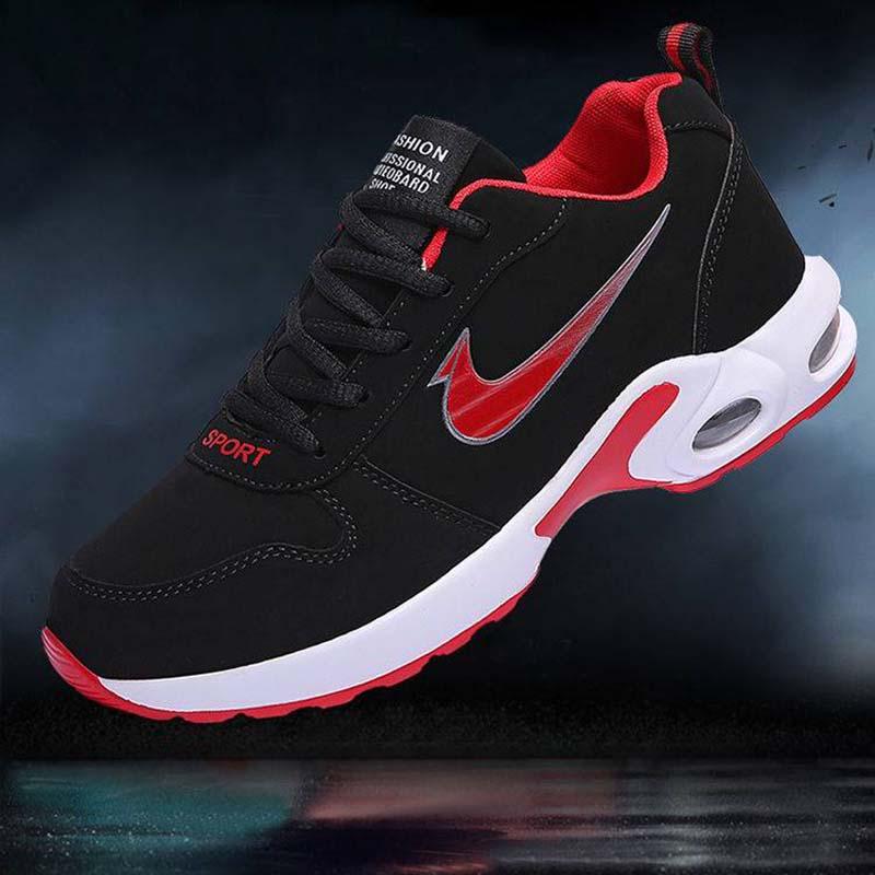 Men Sneakers Casual Air Cushion Running Shoes Mesh Breathable Deodorant Lightweight Non-slip Shoes