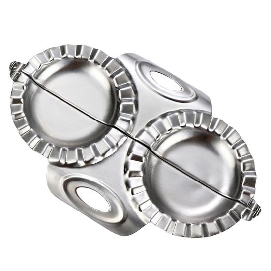 Stainless Steel Dumpling Artifact Tool Pressing Dumpling Mold Household Set Package Double-headed Dumpling Artifact