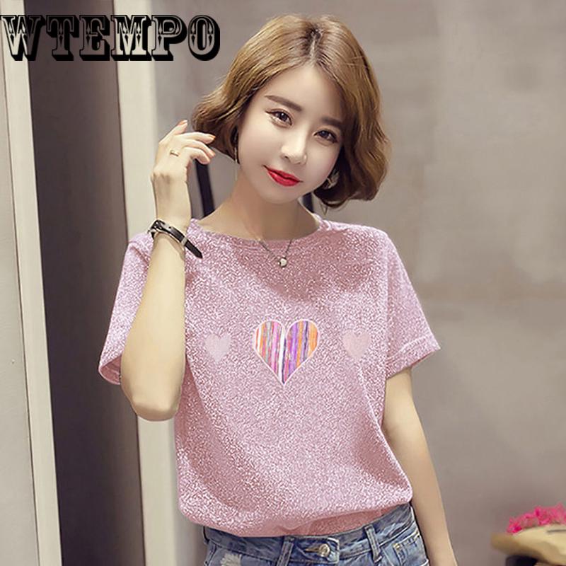 Letter Print Tee Shirt Summer Women Short Sleeve T Shirt Plus Size Women Casual Tops Female T-shirts