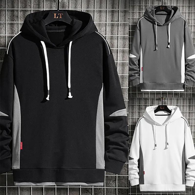 Men's Autumn Hooded Sweater Trend Handsome Fashion Loose Thin All-Match Men Sweatshirts