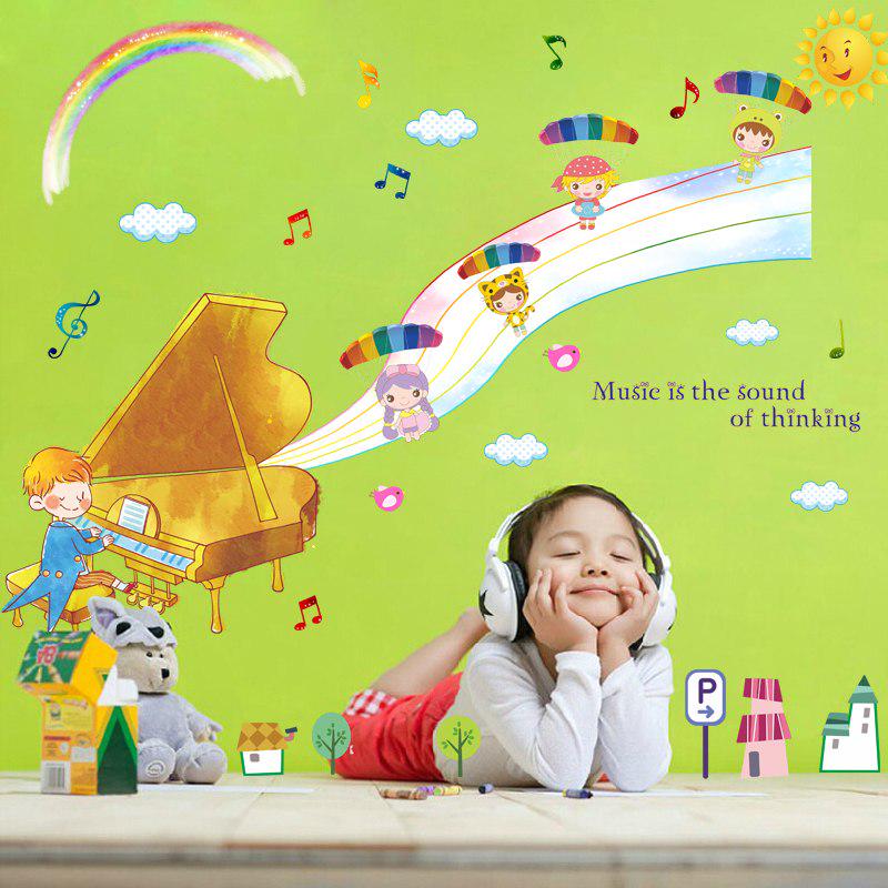 [Wall sticker ]Fantasy Concert Wall Stickers For Kids Rooms Baby Room Bedroom Kitchen Toilet Sticker