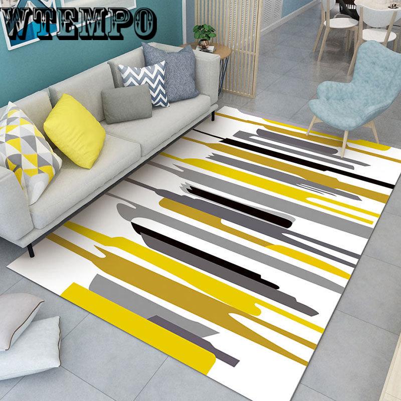 Living room carpet simple coffee table blanket plush mat bedroom big carpet bathroom room blanket