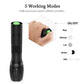 Portable LED Flashlight Multifunction Torch Zoomable 5-Mode Waterproof+18650 Battery+Charger+Kit
