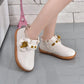 Children's Flat Princess Shoes Girls Spring Autumn Solid Color Flower Decoration Casual Single Shoes