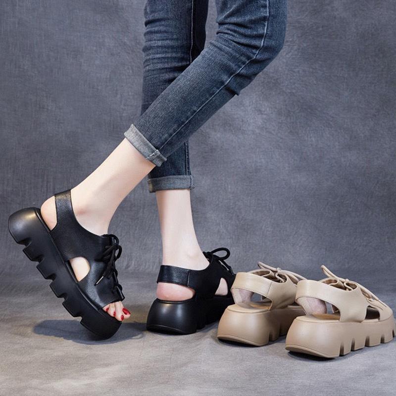 All-match Sandals Summer Sandals Female Fish Mouth Shoes Thick-soled Roman Shoes Trifle Sandals, Women Shoes