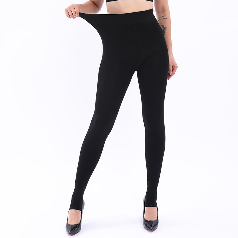 Auroth Winter Women's Leggings Elastic High Waist Plus Velvet Thicken Leggings Warm Pants Plus Size Trousers