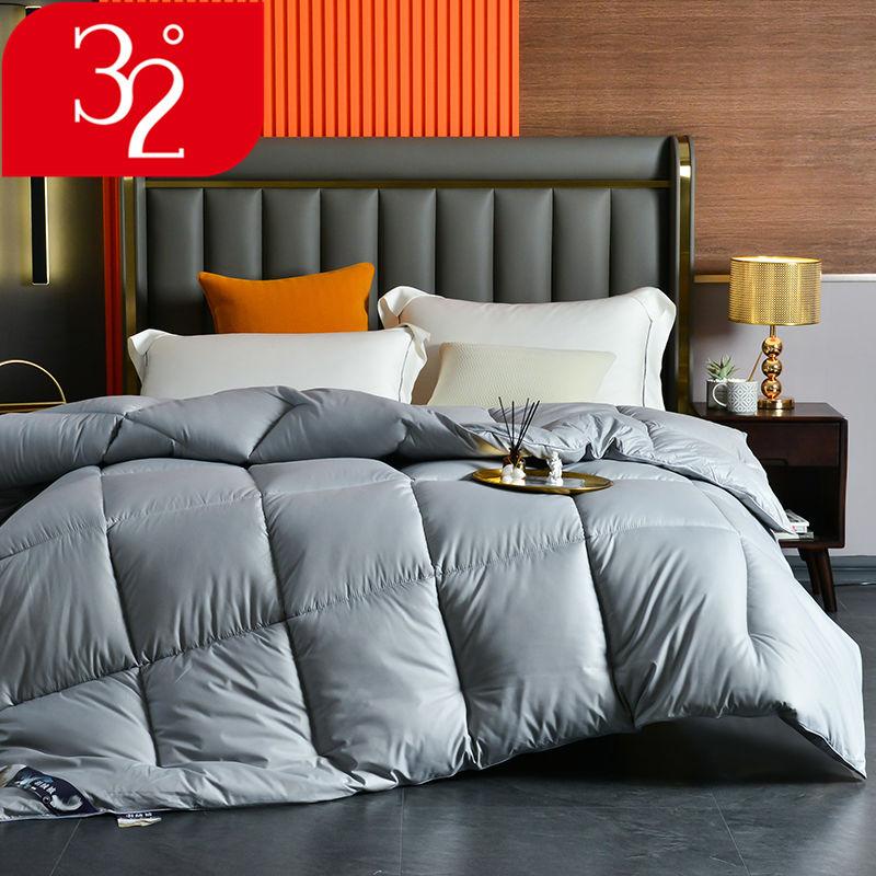 Thick and Warm Double Eiderdown Duvet Solid Color Large Air-conditioning Quilt Bedroom Bedding