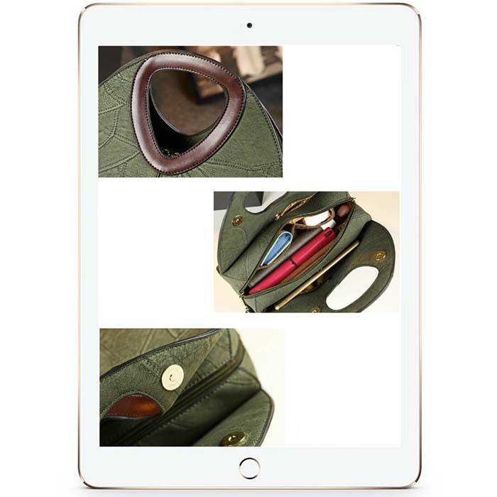 Fashion Middle-aged Dumplings Bag Shoulder Slung Handbag Simple Bag Retro Classic Handbag