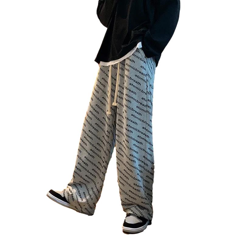 Summer Gray Casual Pants Men's Summer Loose Sports Beamed Feet Were Thin Wild Bloomers