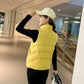 Autumn and Winter Women's Waistcoat Korean Plus Size Down Cotton Jacket Solid Color Cute Warm Top