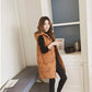 Autumn and Winter Down Cotton Vest Women Mid-length Coat Vest Hooded Waistcoat Plus Size Wool Ball Waistcoat Tide