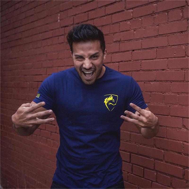Short-sleeved T-shirt Men's Plus Size Men's Training Clothes Sports and Leisure Stretch Slim-fit T-shirt