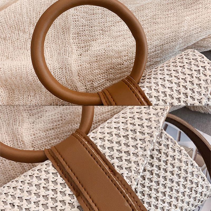 Mini Bag Women Casual Woven Shoulder Bag Handbags Small Capacity Vintage Wristlet Crossbaby Bag
