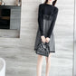 Autumn Knitted Dress Lace Retro Base Skirt Method Mid-length Fashion Sweater Skirt