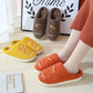 Autumn and Winter Pure Cotton Slippers Indoor Non-slip Soft-soled Shoes Warm Simple Plush Cotton Shoes