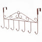 2 Pieces Door Hook Hanger Bedroom Bathroom European Style Coat Rack Door Hanging Bag Door Back Wrought Iron Clothes Hanger Wall Hangering