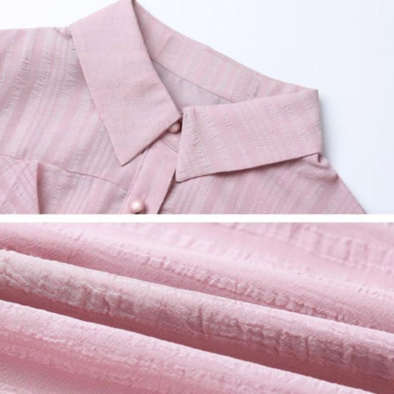 Chiffon Shirt Women's Spring and Summer Fashion Long-sleeved Top Loose Small Shirt Ladies Blouses Tide