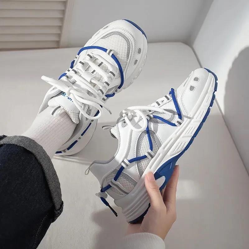 Korean Version of The Thick-soled White Shoes Female Autumn and Winter New All-match Girl Shoes Niche Casual Sports Shoes Sneakers Trend