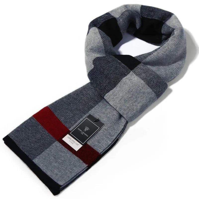 Winter Imitation Cashmere Scarf Men's Multi-color Optional Fashion Printing Scarf Thick Warm High-end Wool Scarf Christmas