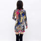 Women's Cashmere Sweater Printing Mid-length Wool Sweater  Large Size Knit Sweater Dress Women's Bottoming Dress Fall Winter
