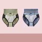 2 Packs of Women's Abdomen Pants Belly Shaping Waist Panties Graphene Crotch Antibacterial Body Shaping Pants