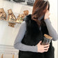 Fur Vest Women's Short Autumn and Winter Imitation Fox Fur Vest Slim Fashion Vest Coat