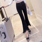 Fashion Women Flare Jeans High Waist Vintage Jeans Bell Bottom Slim Long Streetwear Lady Denim Pants