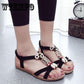 Women Fashion Comfortable Sandals Flat Shoes Summer Beach Roman Sandals