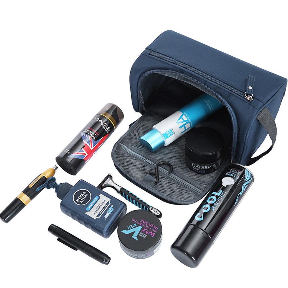 Unisex Large Waterproof Makeup Bag Nylon Travel Cosmetic Bag Organizer Case Wash Toiletry Bag