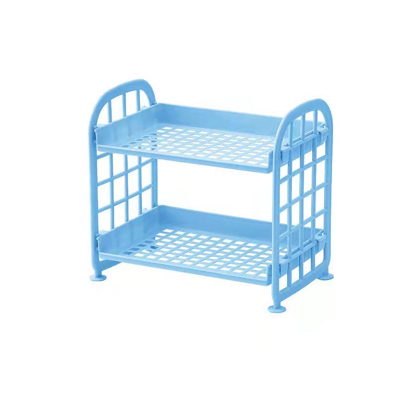 Multifunction Double Layer Storage Holder For Kitchen Bathroom Makeup Organizer Display Shelf