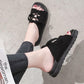 Roman Style Slippers Female Korean Version of The Society Wear Flat Sandals and Slippers Female Students All-match Summer Beach Shoes