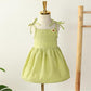 Girls Summer Sling Dresssummer Solid Color Flower Children's Princess Dress Kid