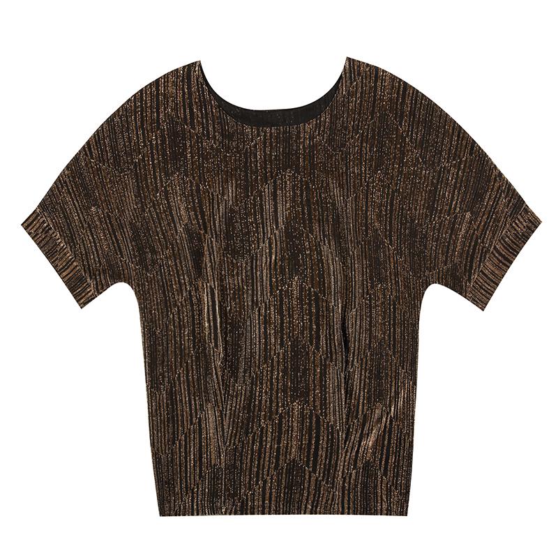 Women Summer Blouses Glitter Loose Short Sleeve Shirt Tops Large Size Elegant Shiny Sequin Tunic Ladies Blouse