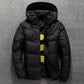 Winter Warm Men's Jacket Jacket Casual Stand-up Collar Down Thick Hood White Duck Parka Men's Winter Hooded Down Jacket